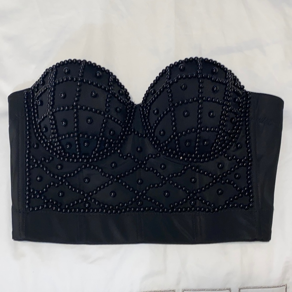 Beaded corset top